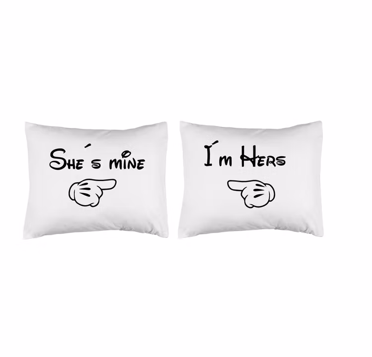 Örngott She´s mine I´m hers
