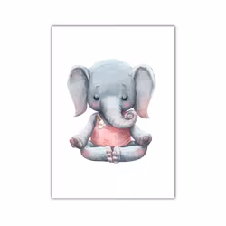 Elefant som mediterar