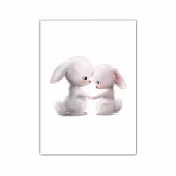 Kaniner som håller händer