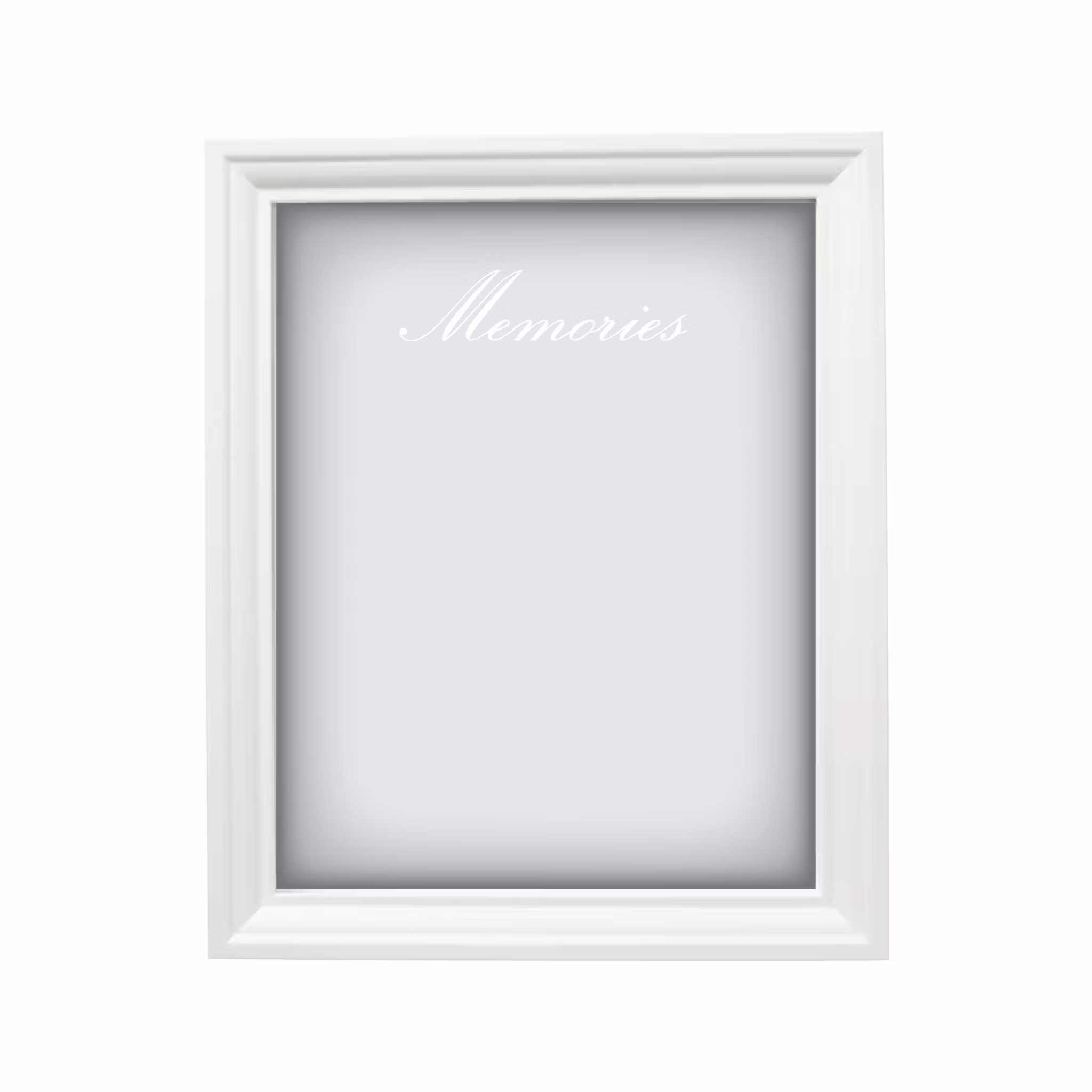 Minnestavla vit 25x20