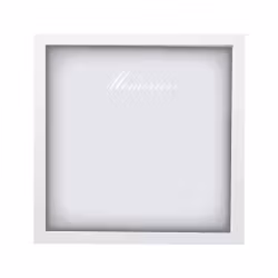 Minnestavla vit 25x25