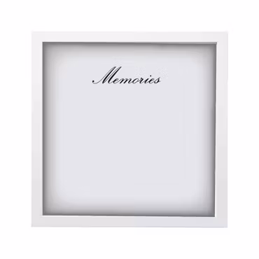 Minnestavla vit 25x25