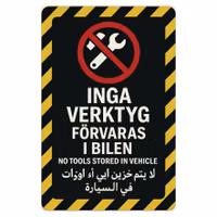 Inga verktyg dekal