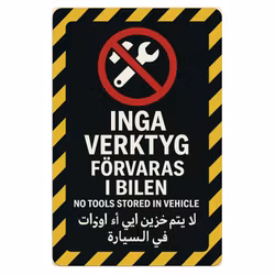 Inga verktyg dekal