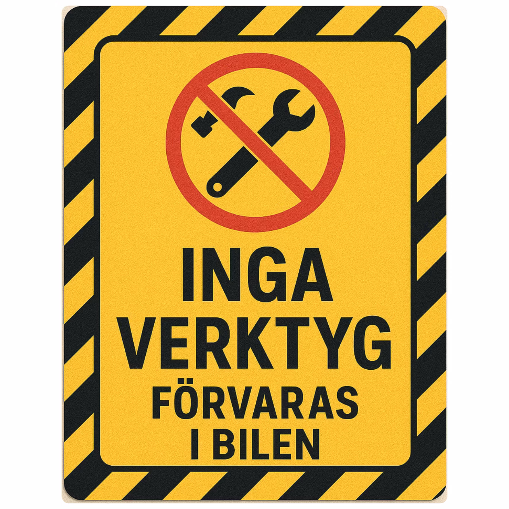 Inga verktyg dekal
