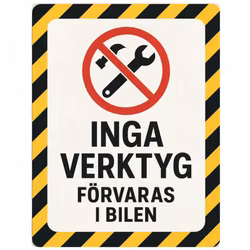 Inga verktyg dekal