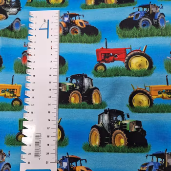 T-shirt traktor blå
