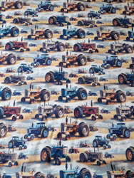 T-shirt traktor brunt