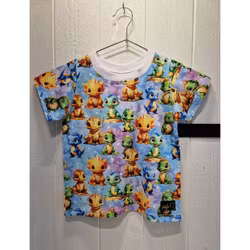 T-shirt färgglada drakar