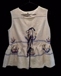 Blus återbrukat tyg båt - storlek 40