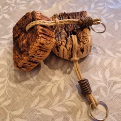 Nyckelring stor kork