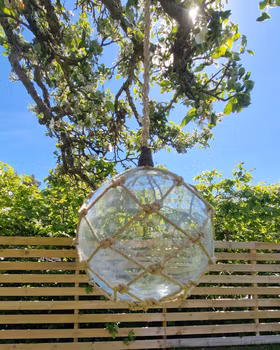 Glaskula/flöte genomskinligt glas 56 cm