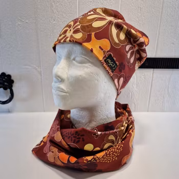 Tubsjal/halsduk retro brun
