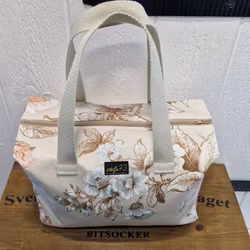 Mellan necessär vintage blommor