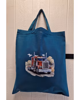 Tygkasse petrol med lastbil