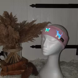 Reflexpannband katt och fjärilar storlek 48-58