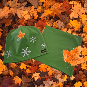 Reflexbuff/halsduk med snöstjärnor