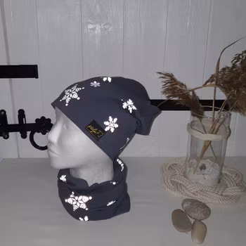 Reflexbuff/halsduk med snöflingor
