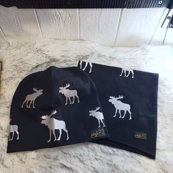 Reflexbuff/halsduk med älgar