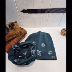 Reflexbuff/halsduk med lotusblomma