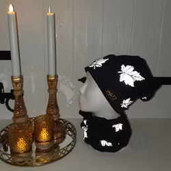 Reflexbuff/halsduk med löv