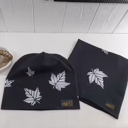 Reflexbuff/halsduk med löv