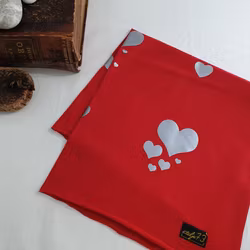 Reflexbuff/halsduk med hjärtan