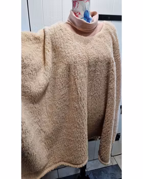 Poncho dimrosa extra tjock