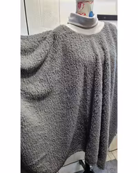 Poncho grå extra tjock