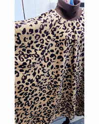 Poncho leopard, fluffig