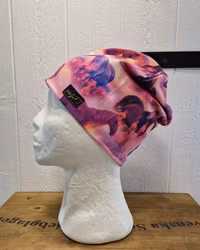 Mössa hästar i rosa