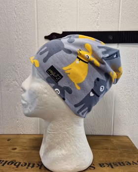 Mössa hundar i grått