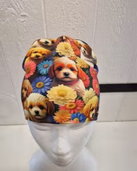 Mössa hundar och blommor