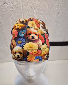 Mössa hundar och blommor