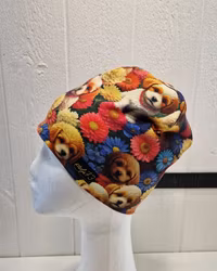 Mössa hundar och blommor