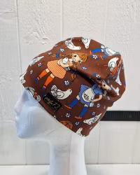 Mössa flickor i brunt