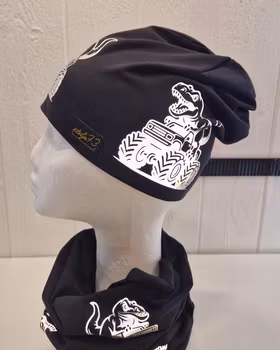 Reflexmössa dinotruck storlek 48-64