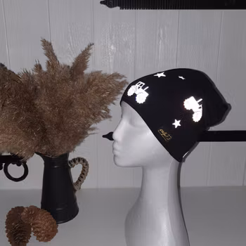 Reflexmössa traktor och stjärnor storlek 48-64