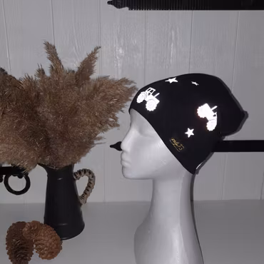 Reflexmössa traktor och stjärnor storlek 48-64