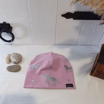 Reflexmössa hästar och stjärnor storlek 48-64