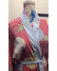 Kimono blomma lång modell