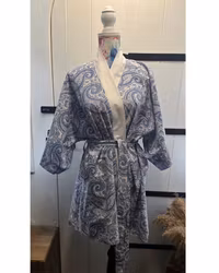 Kimono paisley kort modell