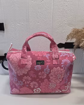 Mellan necessär retro rosa