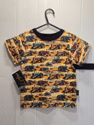 T-shirt traktor brunt