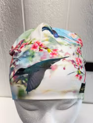 Mössa blommor och fåglar