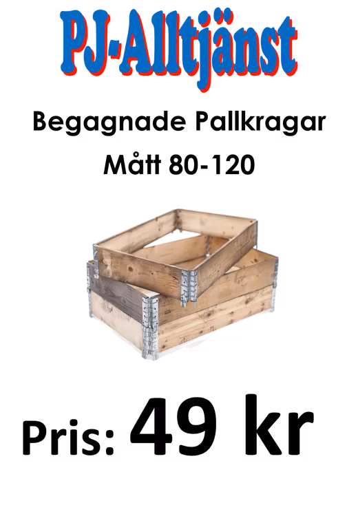 Pallkrage 80 X 120 Begagnad