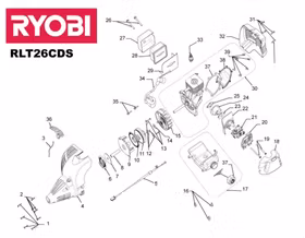 Ryobi Coil  Tändspole 5131001165