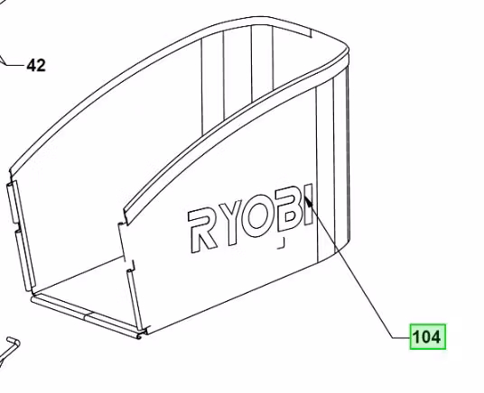 Ryobi GRASS-CATCHING BAG 5131045445