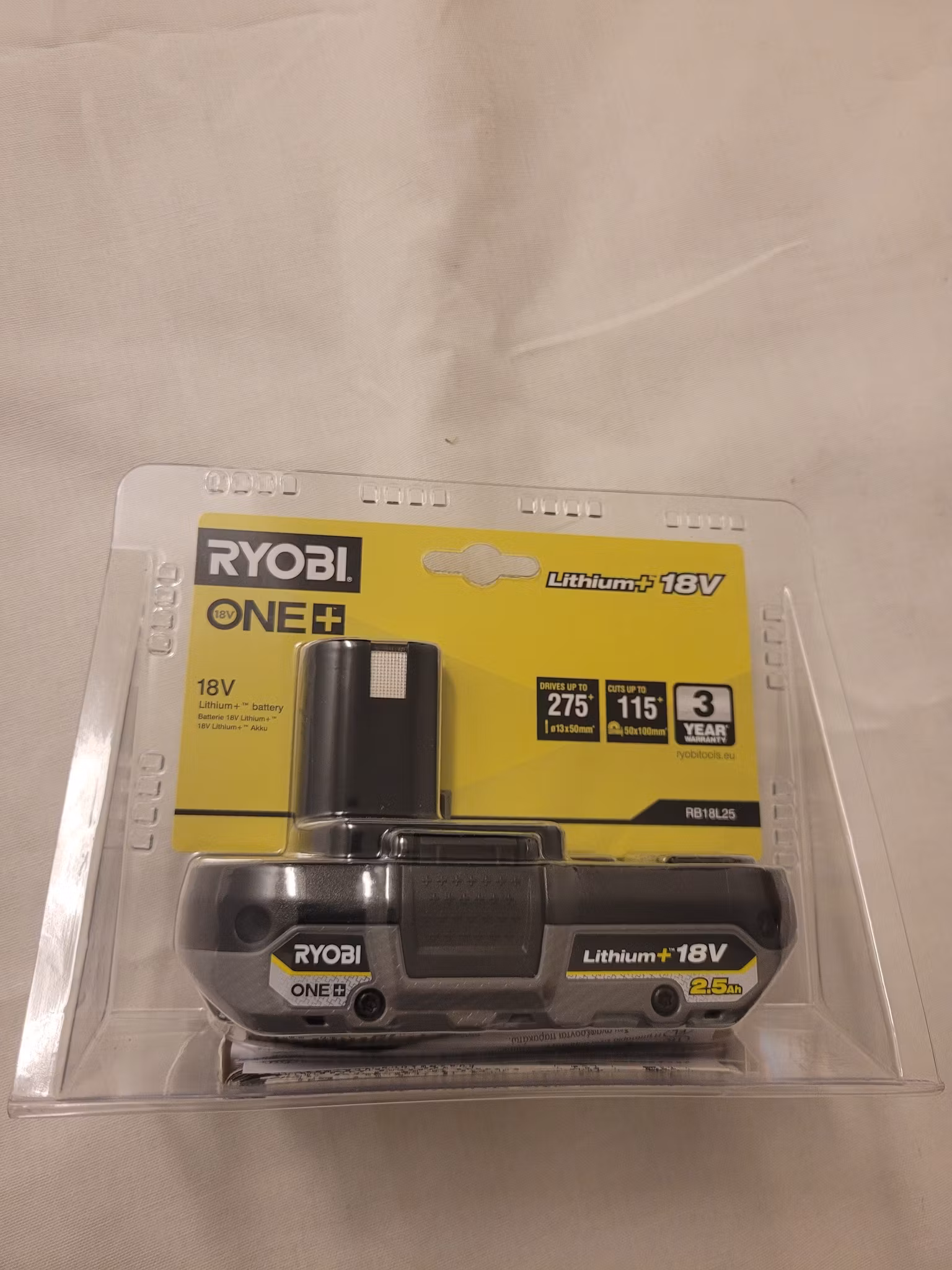 Ryobi Batteri 2,5 Ah RB18L25