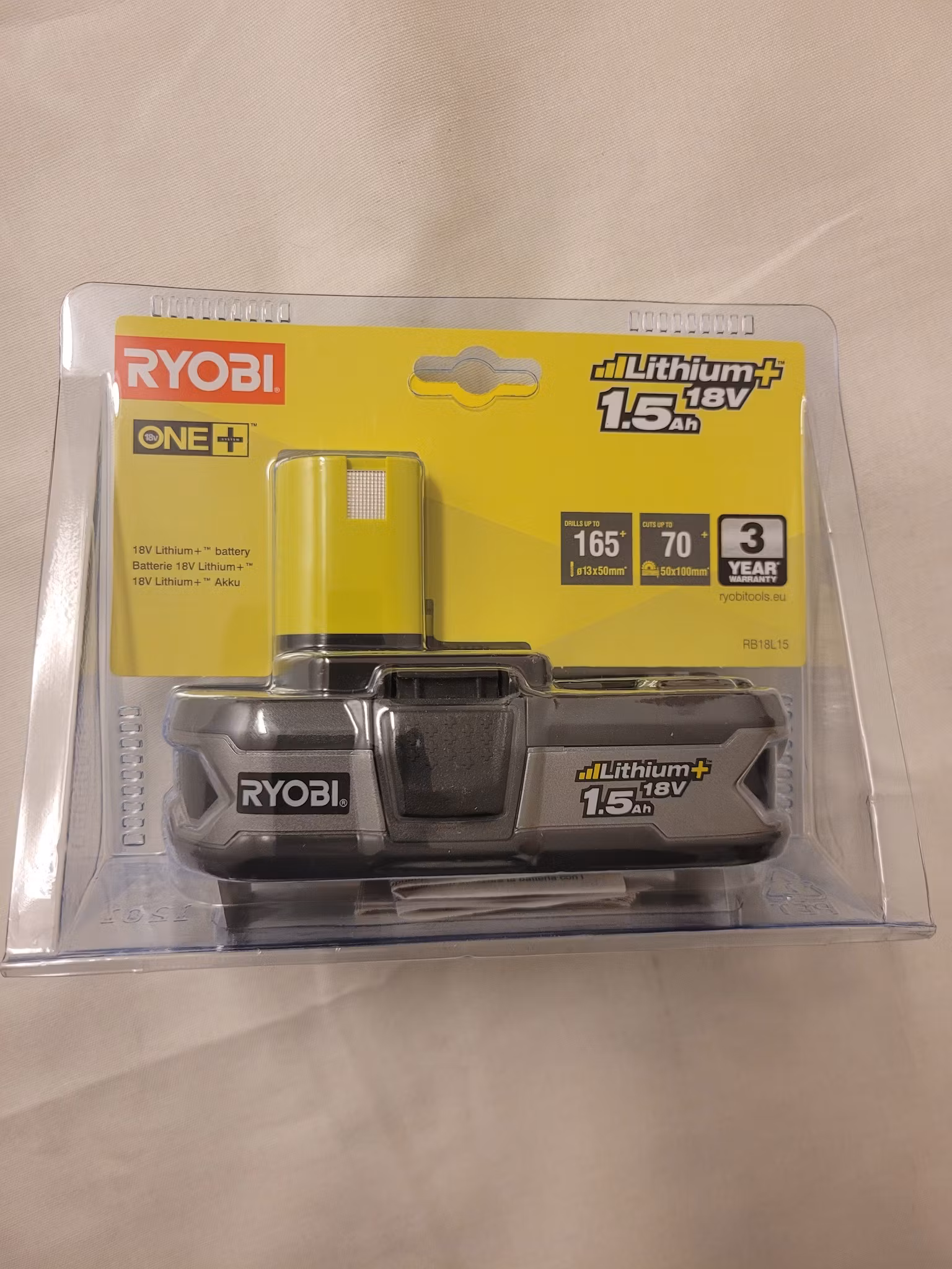Batteri Ryobi ONE+ RB18L15 18V